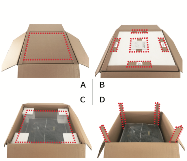 Remove Cardboard Spacers